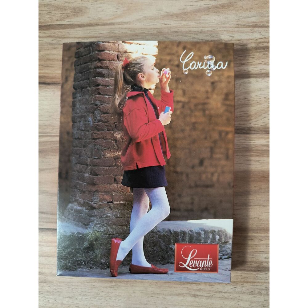 Levante Carina Girls Winter Weight Tights Black Size 12 Ages 11-13 Made in Italy